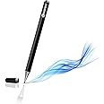 GadgetBite Aluminum Super Light Weight Capacitive Stylus Pen for Touch Screen Devices with Fine Point Disc Compatible with All iOS and Smart Android Phone & Tablets Non Magnetic (Black)