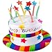 Produktbild German Trendseller® - Geburtstags Hut mit Kerzen  NEU   Happy Birthday Hut  Kindergeburtstags  Torten - Hut  Geburtstags - Party - Hut