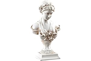 YUEOECOR 30 cm klassisk grekisk Venus de Milo byststaty, harts romersk gudinna av kärlek och skönhet skulptur figur för heminredning, stor antik