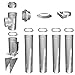 Produktbild Edelstahl Schornstein 0,5mm Set Laenge ca. 4,8 Meter Wandmontage -120mm Abstand verstellbar DW 150