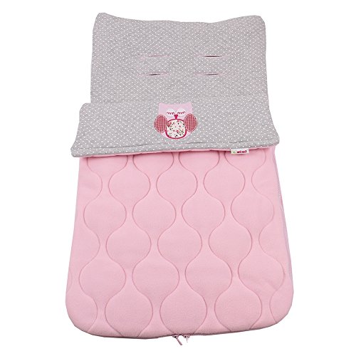 Minene Foot Muff with Owl (Pink)