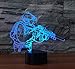 Produktbild Soldaten gun 7 farbwechsel 3d led nachtlicht touch schalter 3d illusion nacht lampe usb tisch schreibtischlampe hause beleuchtung han-7975