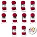 Produktbild Alle Farben wählbar Catania 0192 WEINROT Schachenmayr Qualität Strickgarn Häkelgarn: 100% gekämmte Baumwolle. Geschenk Wolle Häkeln Stricken 10er-Set +Geschenke Button Happy Birthday ©MakenGO