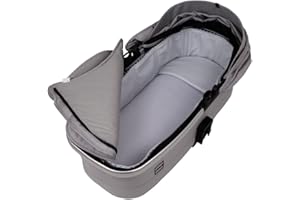 Tititnins® - Funda Capazo Velcro Joolz Hub+ PIQUE GRIS - Acolchado Transpirable- (100% Algodón)