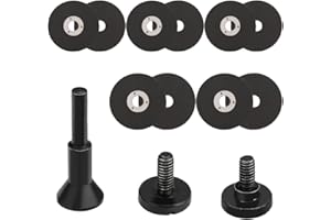 SI FANG SIFANG 1,0 mm Trennscheibe 50mm metall-trennscheibe, 50 x 10 x 1,0 mm Dünn Flexscheibe Gerade 10 Stück mit 6,35mm Werkzeughalter, für Matrizenschleifer Schneidet Stahl Edelstahl Inox Metall etc