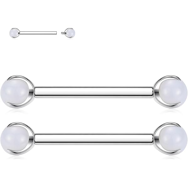 Tepelpiercing titanium cirkel met steentjes rondom 1.6x14 - goud