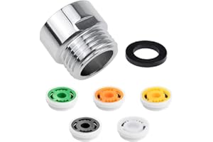 YPLonon Dusche Stromverringerungs Begrenzer Satz 6L 7L 8L 10L 12L Dusche Brause Durchflußbegrenzer 7 Stücke Dusche Wassereinsparung für Küche Badezimmer Toilette