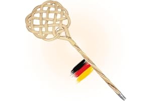 Vindal Teppichklopfer - langlebig, handgefertigt - Ausklopfer, Polsterklopfer - aus 3-fädigem Natur-Rattan - ideal für Teppiche, Fußmatten, Sitzbezüge