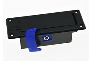 KAISH Coperchio batteria 9 V vano con cordino per chitarra e basso