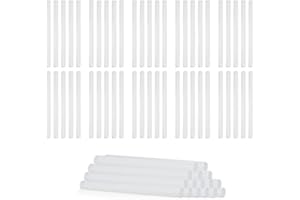 CEEYSEE 100 bastoncini di colla a caldo, 7 mm x 100 mm, per piccole pistole per colla a caldo, mini bastoncini di colla a caldo, trasparenti, perfetti per fai da te e artigianato hobby (U/7 x 100 mm)