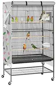 Bird Cage Cover-30 in,Universal Birdcage Covers Durable Breathable Washable Dust-Proof?Blackout with Velcro and Zipper Design