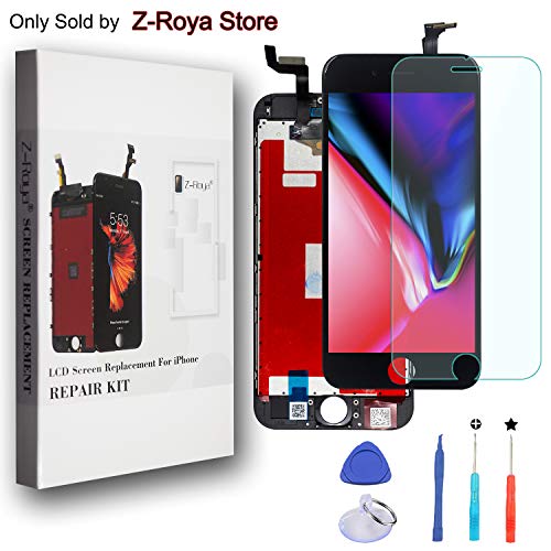 Z-Roya Pantalla Táctil para iPhone 6S 4.7 LCD Retina Display con Juego de Ensamblaje Completo de Instrucciones y Protector de Pantalla