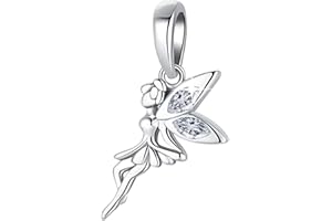 Symretie Bead Charm Ciondolo Argento Sterling 925 con Cubic Zirconia Pendenti per Pandora Braccialetti, Compatibile con Braccialetti e Collane europei Z4