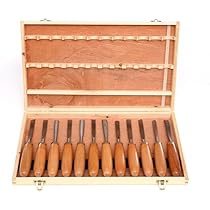 Set 12 Sgorbie Per Intaglio Legno Kiuiom - Coltelli Professionali Per Scultura, Per Principianti Ed Esperti - Foto 8