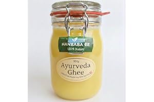 Hasanbaba Ayurveda Ghee – Premium klarnat smör av prisbelönt alp‑hösmör – Handgjort & handfyllt i högkvalitativ bygelburk – Laktosfritt (900 g)