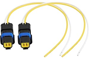 The Lord of the Tools Lot de 2 connecteurs de réparation d'alternateur à 2 broches PL12-WL avec câble de 20 cm compatible avec Bosch
