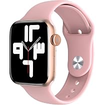 HW22 Plus 1.75 Inch Touch Screen 44mm With Silicone Band, Bluetooth Call,  Rotating Crown, Wireless Charging, Health Monitor, Fitness Tracker, Arabic  Language, For Android \u0026 IOS (Rose Gold X Pink): Buy Online