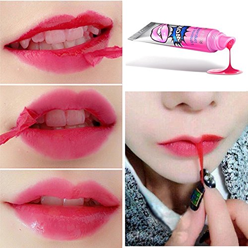 CINEEN 6 Farben Peel off Lipgloss Langanhaltendes und Wasserfestes Tätowierung Magisch Farbe Abziehen Maske Tönung Lippenstift - 4