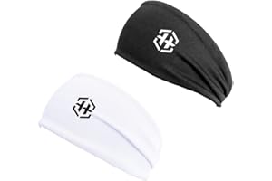 Hypefit Diademas Deportivas Extensible Unisex, Bandas de Pelo Entrenamiento, Turbante Deportivo, Apta para Running, Fitness, Yoga, Crossfit, Ciclismo