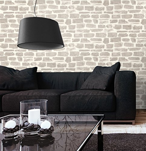 Steintapete Vliestapete Grau Edel , schöne edle Tapete im Steinmauer Design , moderne 3D Optik für Wohnzimmer, Schlafzimmer oder Küche inklusive Newroom Tapezier Ratgeber, mit Tipps für perfekteWände - 4