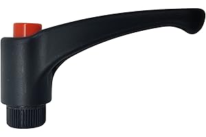 DOJA BARCELONA DOJA INDUSTRIAL | Poignee de Serrage Réglable Femelle M8 | Poignee de Levier | Insert en Laiton | Pack 1 | Trou Filete | pour Verrouiller Les Vis Avec Précision Sans Endommager La Vis