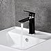 Produktbild Homelody schwarz Wasserhahn Waschbecken Armatur Waschtischarmatur Mischbatterie Bad Waschtischmischer Badarmatur