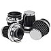 Price comparison product image IMAGINE 4 Pcs 52mm Air Filter Pod Tapered Clamp-on Intake Cleaner Chrome End Caps for Yamaha Honda Suzuki Kawasaki Motorcycles Dirt Bike ATV Moped Pit Bike Scooter Vintage (Inlet Diameter 52mm)