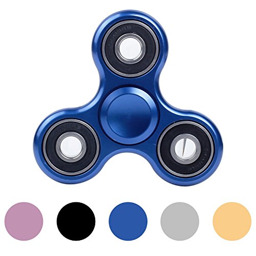 SeOST Fidget Hand Spinner Stress Reducer Metal High Speed Aluminum Alloy Bearing Fidget Toy EDC Fingertips Anti Stress Educational Autism ADHD Rotation Focusing Toys for Kids & Adults (Blue) SeOST Fidget Hand Spinner Stress Reducer Metal High Speed Aluminum Alloy Bearing Fidget Toy EDC Fingertips Anti Stress Educational Autism ADHD Rotation Focusing Toys for Kids & Adults (Blue)