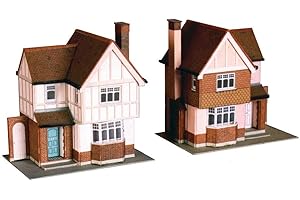B23 Superquick 2 Detached Houses - 1/72 OO/HO - Card Model Kit