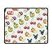 Produktbild Whecom Blueberry Cherry Passion Fruit Non-Skid Personalized Designs Gaming Gaming Mauspad Black Cloth Rectangle Mousepad Art Natural Rubber Mouse Mat with Stitched Edges 9.8x11.8 Inch