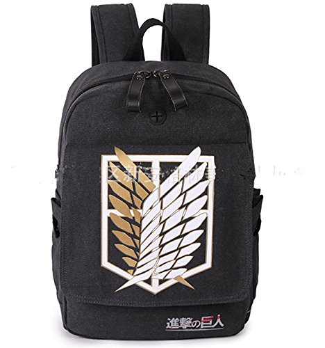 ColorMax Attaque sur Titan Cosplay dos Shingeki No Kyojin de sac d'école Kaki