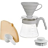 Hario V60 Kahve Demleme Seti, A&ccedil;ık Gri