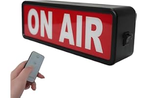 DMKYDM ON AIR Panneau lumineux d'avertissement pour studio/maison/entreprise/bureau/décoration murale. Bouton interrupteur marche/arrêt simple et facile