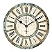 Produktbild PORJH Vintage Quarz Wanduhr europäischen Retro MDF Wanduhr Holzbügel Wohnzimmer Dekoration Wanduhr
