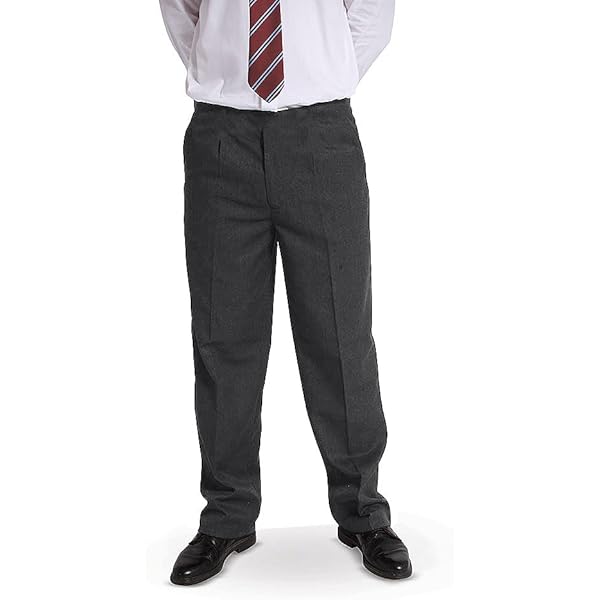 NEXT Black Regular Leg Pull On Waist School Trousers 2 Pack (3-17yrs) 14 Years Boys - View #6