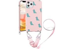 ZHUOFAN ZhouFan Funda con Cuerda para OPPO A74 5G / A54 5G 6.5'', AntiChoque Superfino Carcasa con Colgante Ajustable Collar Correa de Cuello Cadena Cordón Suave Silicona con Patrón para OPPO A74, Cocodrilo