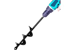 SYITCUN Foret hélicoïdal de Jardinage - 4x22cm- pour perceuse sans Fil - avec Arbre Robuste - Idéal pour Installer des Plantes,Cultiver des oignons, de Pot de Fleurs et Creuser des Trous