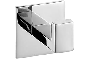 CELBON HomeT Crochets Pour Serviettes avec Auto-Adhesif,cier Inoxydable Crochet Pour Peignoir Chromé, Sans Vis