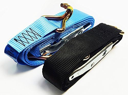 Quick Tensioner lashing ratchet strap with OCB &amp; Track Claws - 0.7t / 3M (Black)