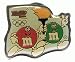Produktbild m&m's - Olympische Spiele - Green und Red mit Fackel - Pin aus Metall
