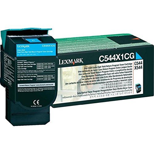 Lexmark C544X1CG C544, X544 Tonerkartusche 4.000 Seiten Rückgabe, cyan