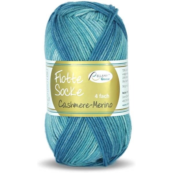 Rellana 100g Flotte Socke Bambus Merino Celebration - Farbe 1775 -  jeans/bunt - 4-fdig : Amazon.de: Sonstiges