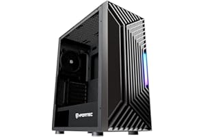 Nfortec Nervia Torre Gaming Mid Tower ATX con 3 Ventiladores PWM, Frontal mallado, Cristal Templado – Color Negro