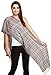 Produktbild Exotic India Wild-Dove Cashmere Scarf from Nepal with Woven Checks - Grey