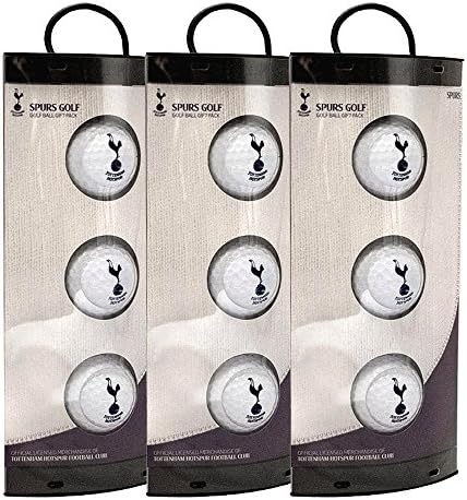Pack of 3 Golf Balls with Football Club Logo (Tottenham Hotspur Football Club, With Club Logo &amp; Your Name)