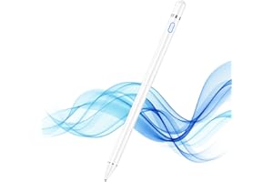 Active Stylus Pen für sämtliche Touchscreens, 1,5mm Feiner Spitze Tablet Stift, Eingabestift Smartphone Kompatibel mit Pad Pro/Air/Mini 2/3/4 und Allen Anderen Touchscreen-Geräten (Kein Palme Reject)