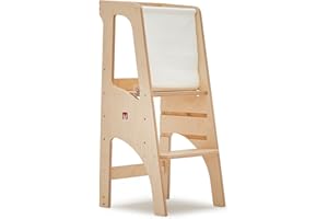 La Torre d'apprendimento Bianconiglio Kids ® EVO: Versatilità, Regolabilità e Sicurezza - EN71/3, Bordi Arrotondati - Fatta a Mano in Italia con Materiali Ecologici