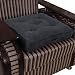 Produktbild Homescapes extrahohes Sitzkissen orthopädisch Sitzerhöhung Aufstehhilfe ca. 50 x 50 x 10 cm, Bezug aus hochwertigem Velours, 100% Polyester Füllung, uni schwarz