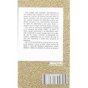 Fuentes y bibliografía para el estudio de la historia antigua