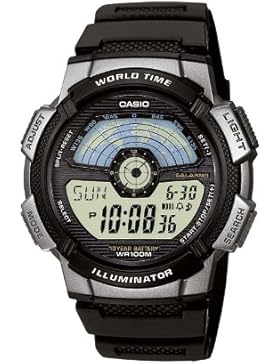 Casio Collection – Herren-Armbanduhr mit Digital-Display und Resin-Armband – AE-1100W-1AVEF